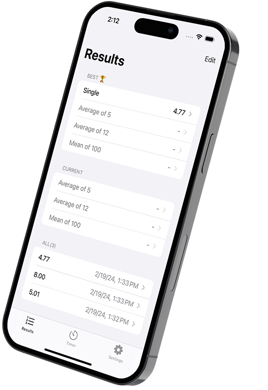 SubX results screen