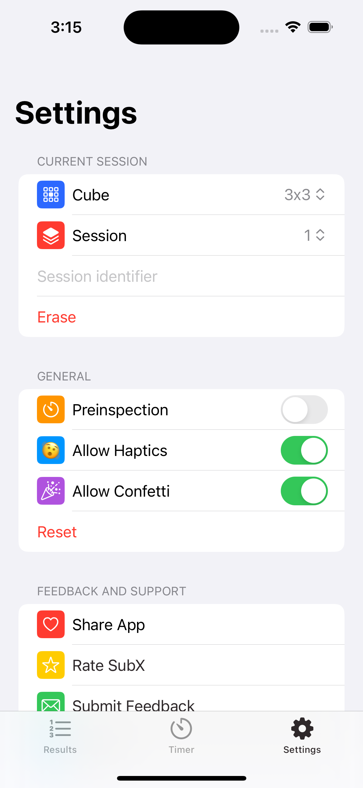 Twidddle compact light mode screenshot